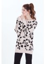 LEOPAR DESENLİ TRİKO TUNİK 